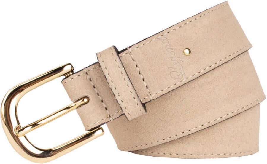 Legend leren riem beige