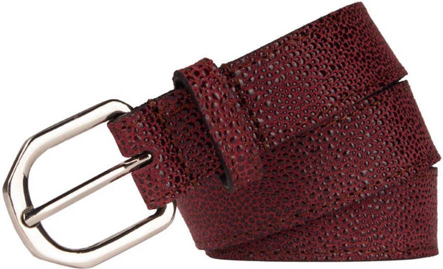 Legend leren riem bordeauxrood