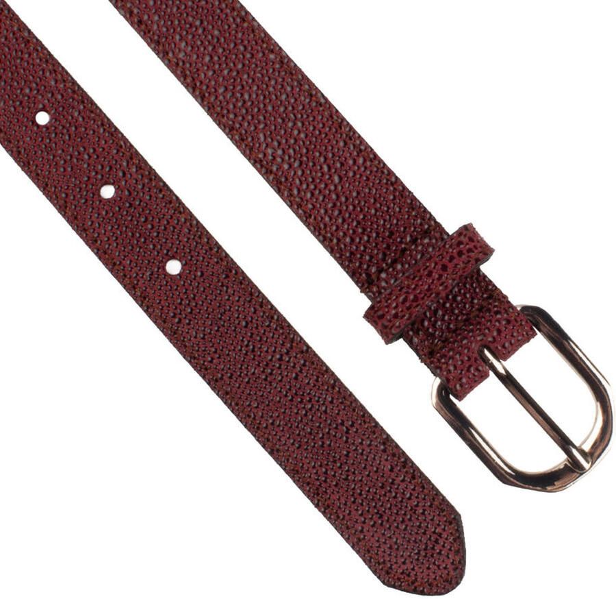 Legend leren riem bordeauxrood - Foto 2