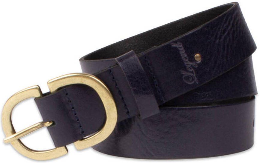Legend leren riem donkerblauw