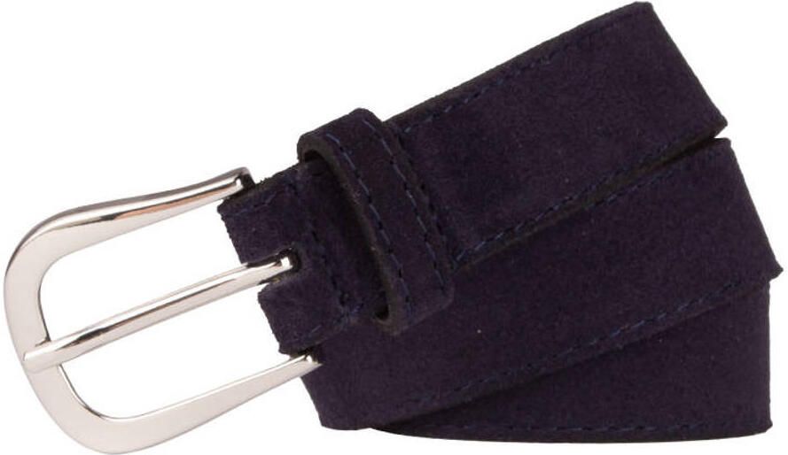 Legend leren riem donkerblauw