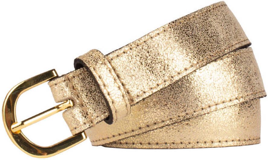 Legend leren riem goudkleurig