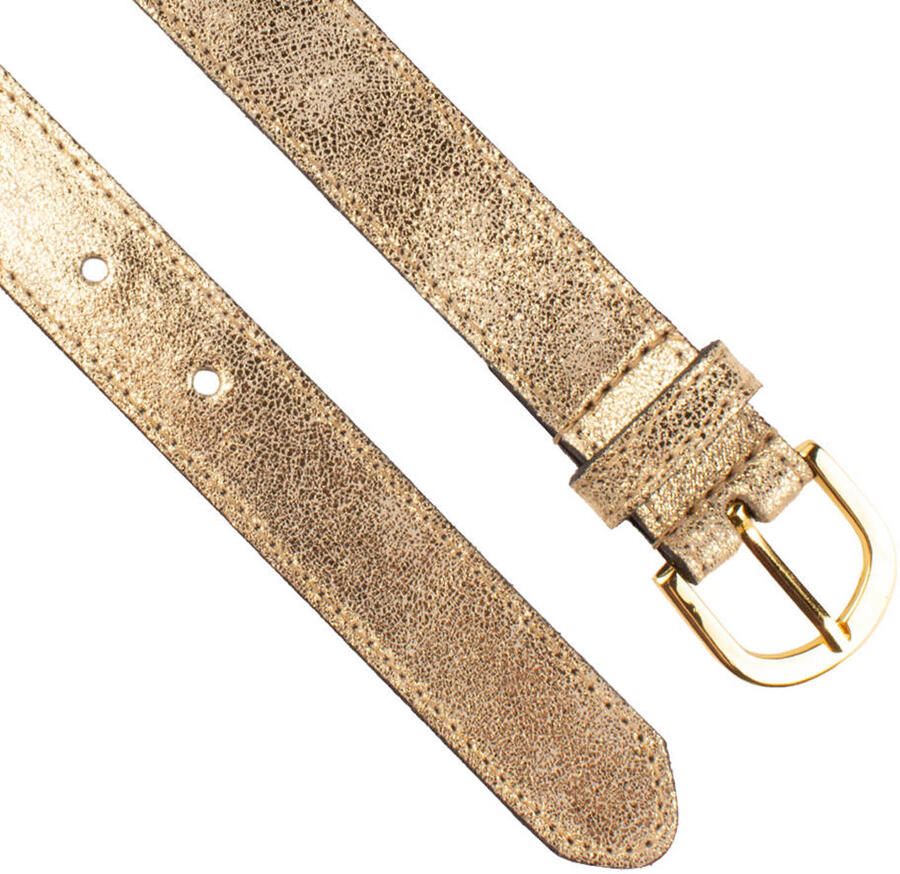Legend leren riem goudkleurig - Foto 2