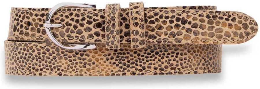 Legend Beige Slangenprint Suède Riem Beige Dames - Foto 2