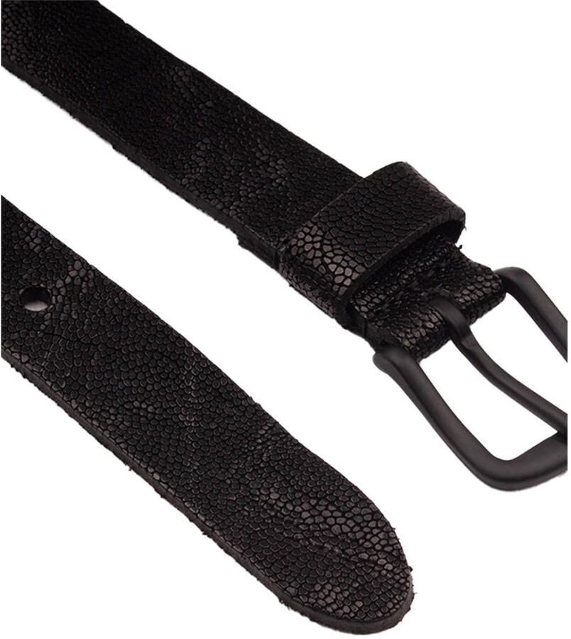 Legend leren riem zwart