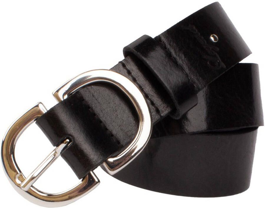 Legend leren riem zwart
