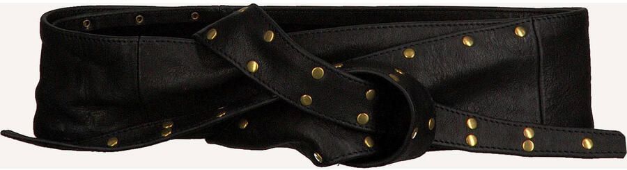 Legend Zwarte taille riem met studs Black Dames