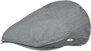 LERROS flatcap met pinstripe grijsblauw