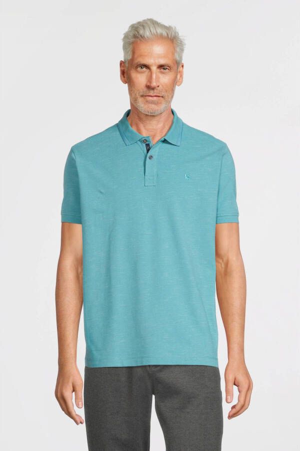 LERROS gemêleerde polo light turquoise