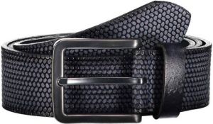 LERROS leren riem donkerblauw