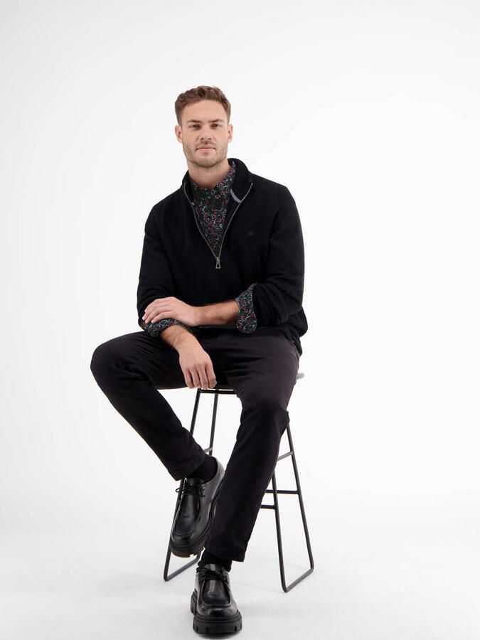 Lerros Regular fit vrijetijdsoverhemd met kentkraag - Foto 3