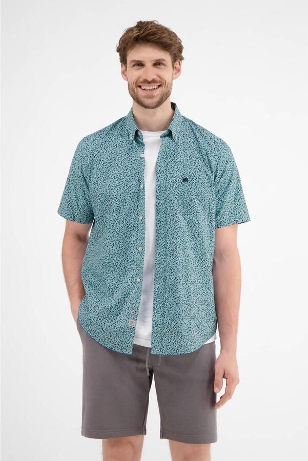 Lerros Overhemd met korte mouwen korte mouw overhemd met minimal patroon - Foto 2