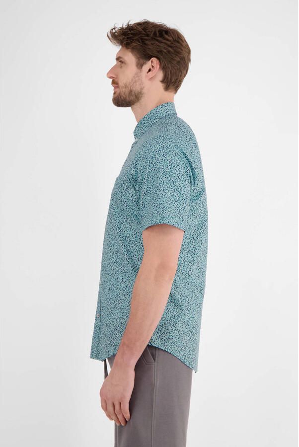 Lerros Overhemd met korte mouwen korte mouw overhemd met minimal patroon