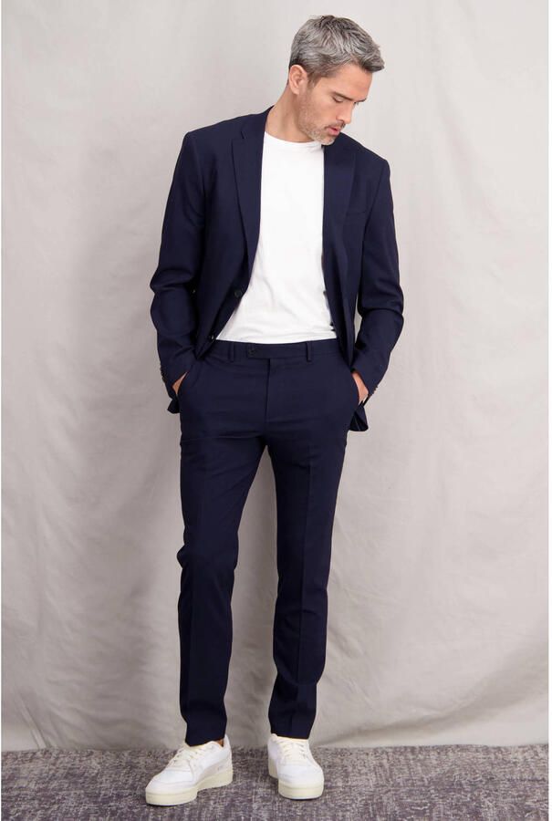 Lerros Mix & match colbert heren kostuumblazer met stretchpercentage comfortabele pasvorm (set)