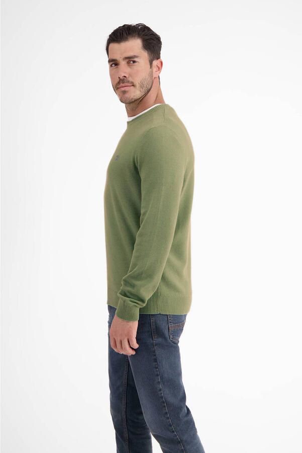 Lerros Gebreide trui lichte gebreide pullover met smalle ribstructuur - Foto 2