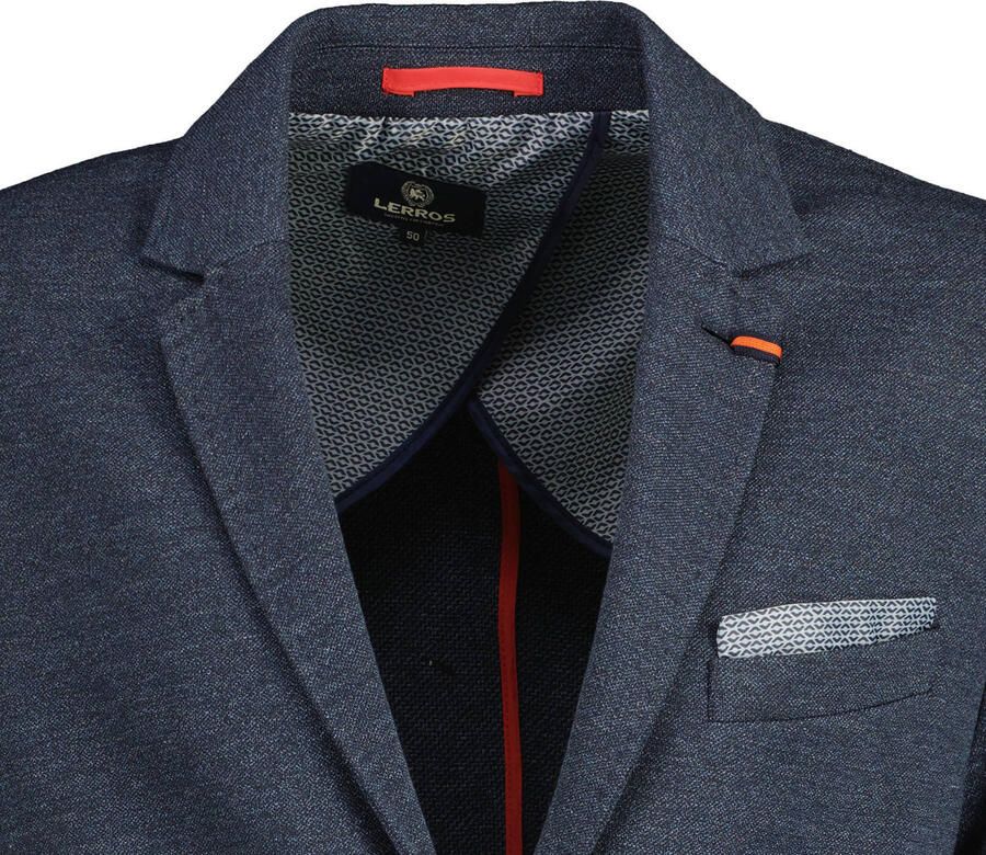 LERROS gemêleerd slim fit colbert classic navy
