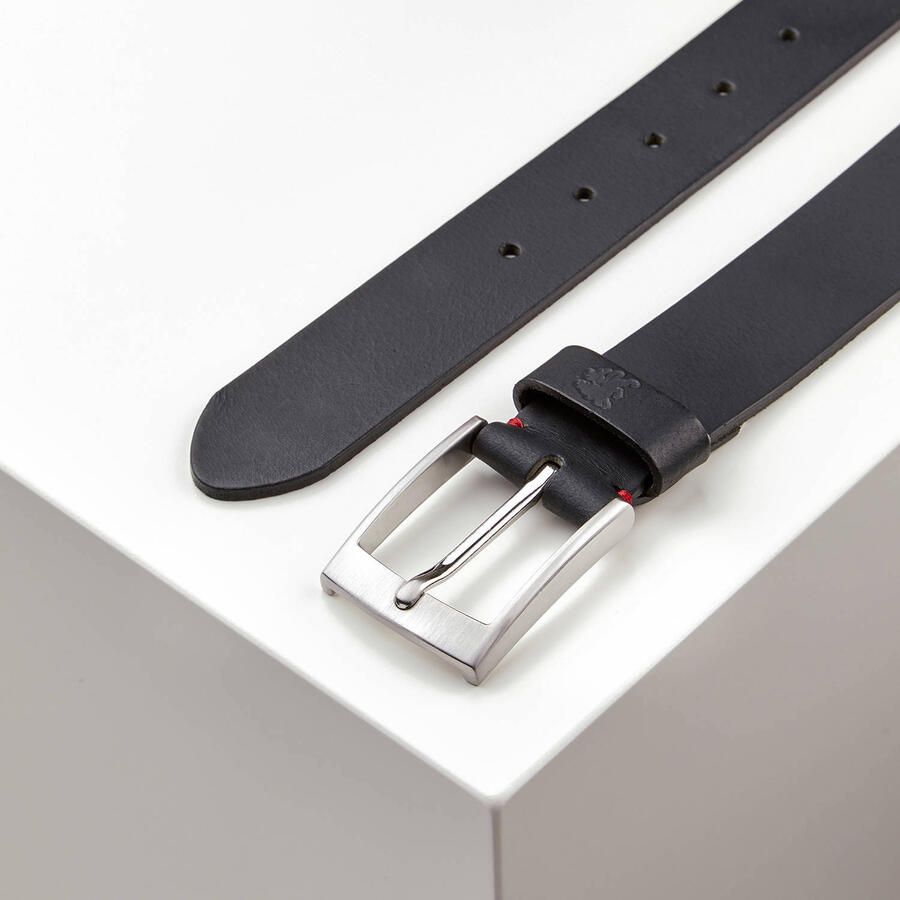 LERROS leren riem Bud zwart