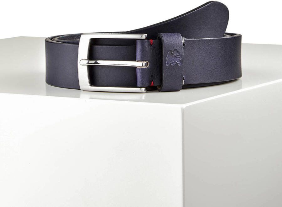 LERROS leren riem marine - Foto 3