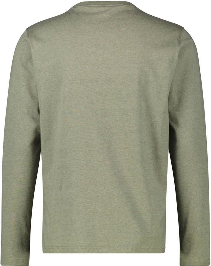 Lerros Sweatshirt Serafino-shirt met lange mouwen voor heren