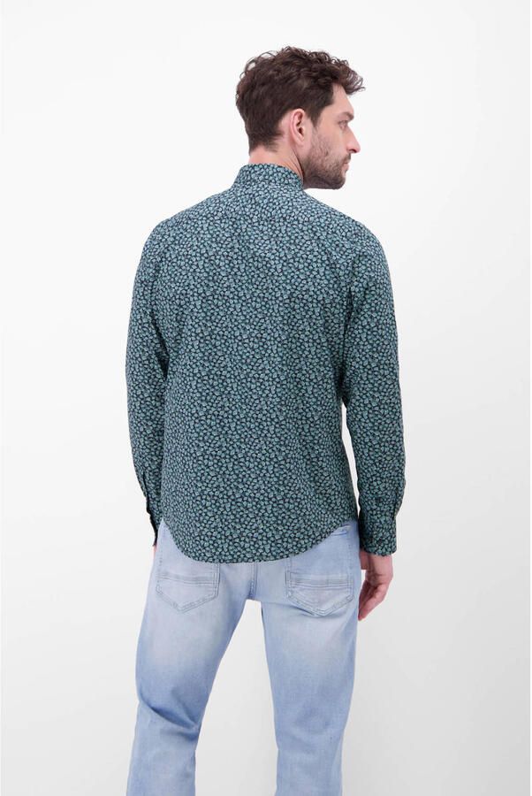 LERROS regular casual overhemd donkerblauw - Foto 3