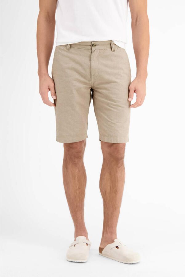 Lerros Chino-short Chino bermuda met linnen - Foto 3