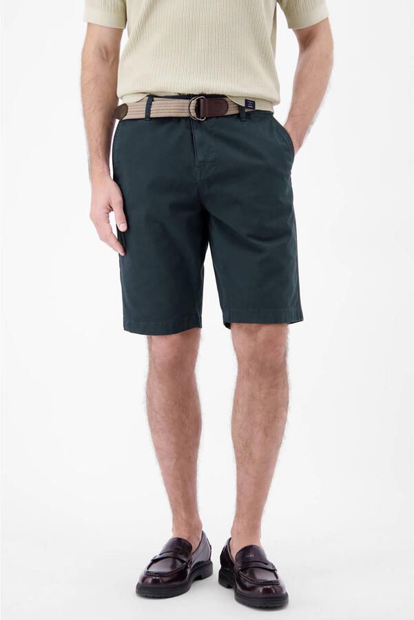 LERROS regular chino short donkerblauw