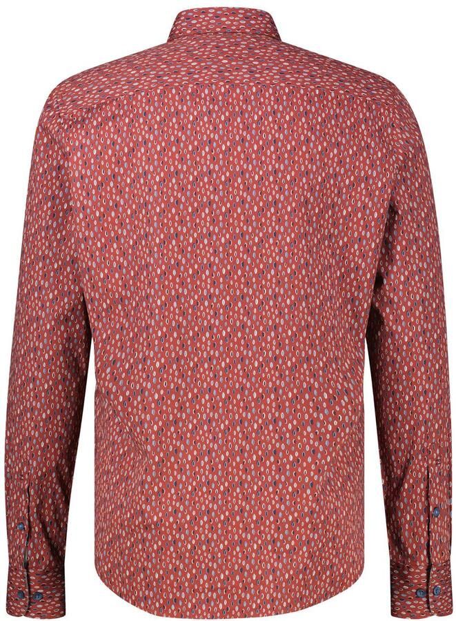 LERROS regular fit casual overhemd met print maroon red - Foto 2