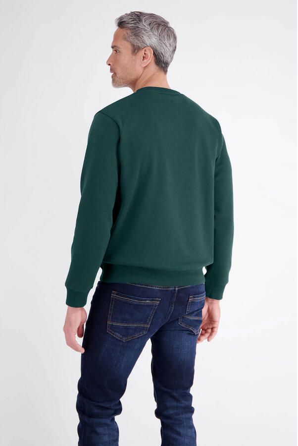 LERROS regular fit gemêleerde sweater donkergroen - Foto 2