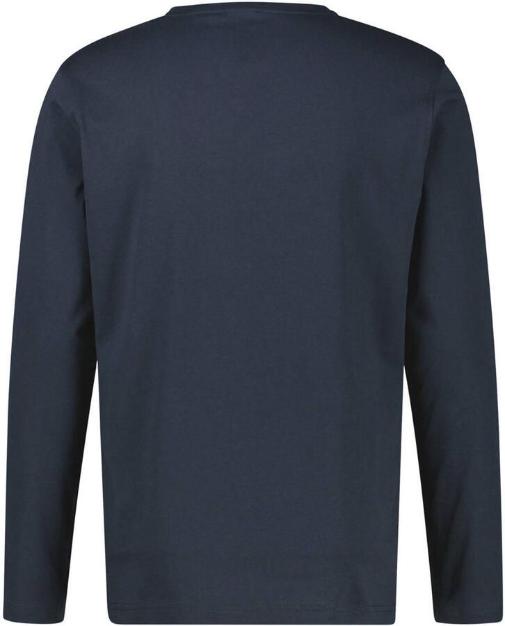 LERROS regular fit longsleeve donkerblauw