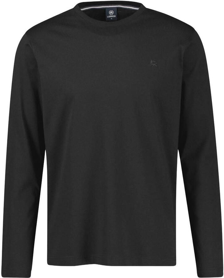 LERROS regular fit longsleeve zwart