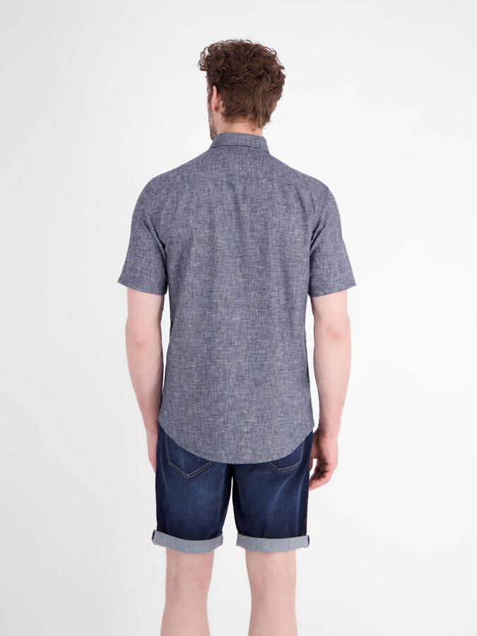 LERROS regular fit overhemd donkerblauw - Foto 3
