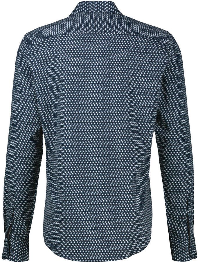LERROS regular fit overhemd met print donkerblauw - Foto 2