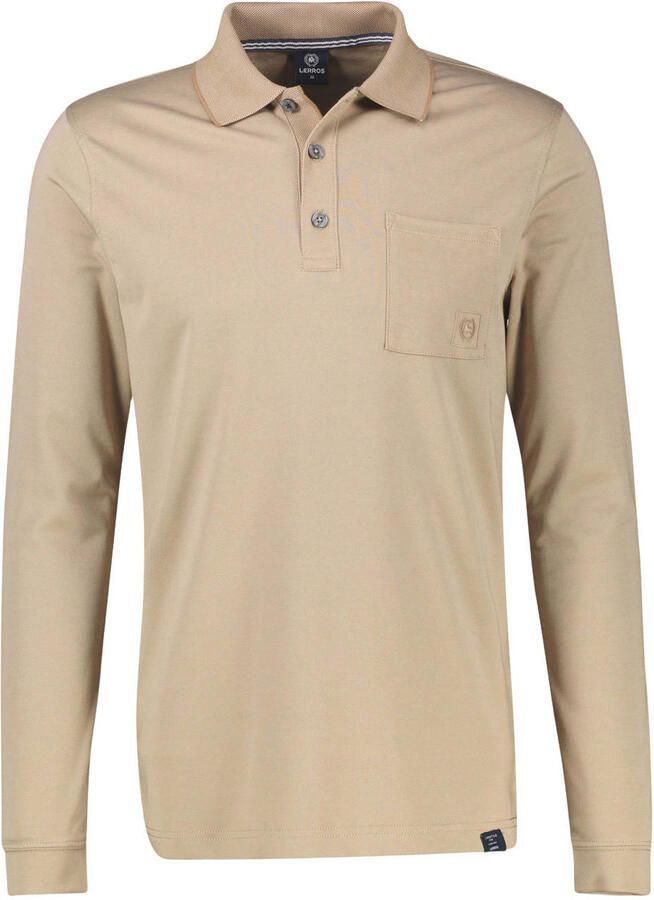 LERROS regular fit polo beige