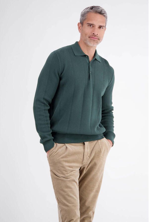 LERROS regular fit polo donkergroen