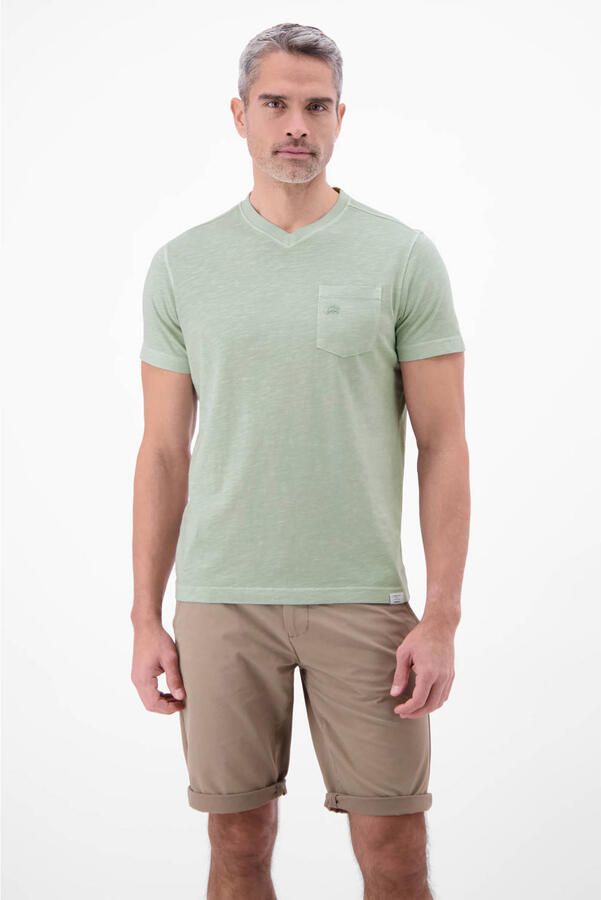 Lerros regular fit T-shirt met V-hals
