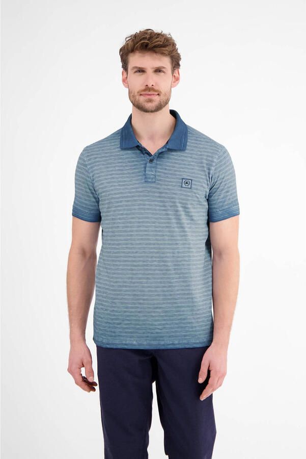 Lerros Regular fit poloshirt met labeldetail model 'SLUB'