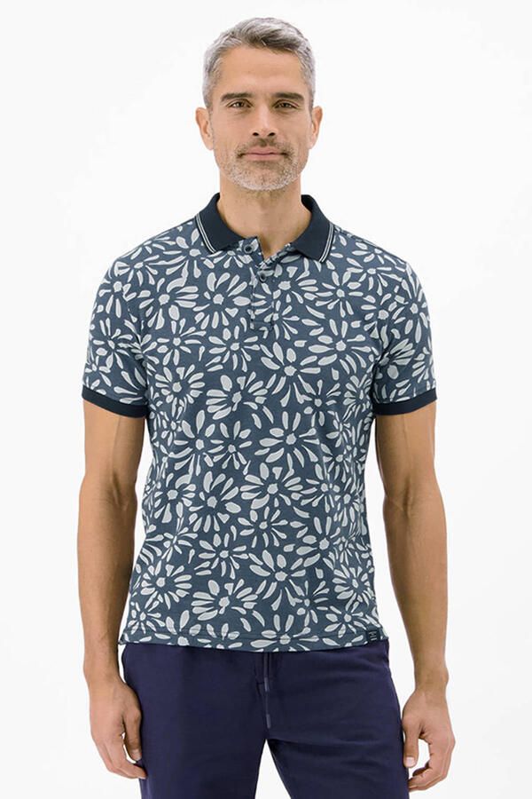 LERROS regular polo blauw