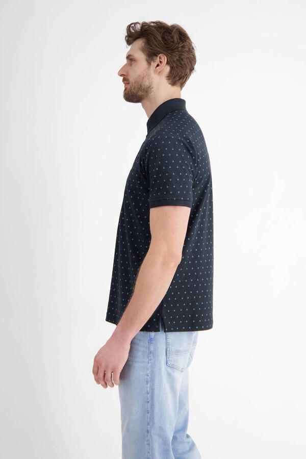 Lerros Poloshirt heren poloshirt met minimalistische print