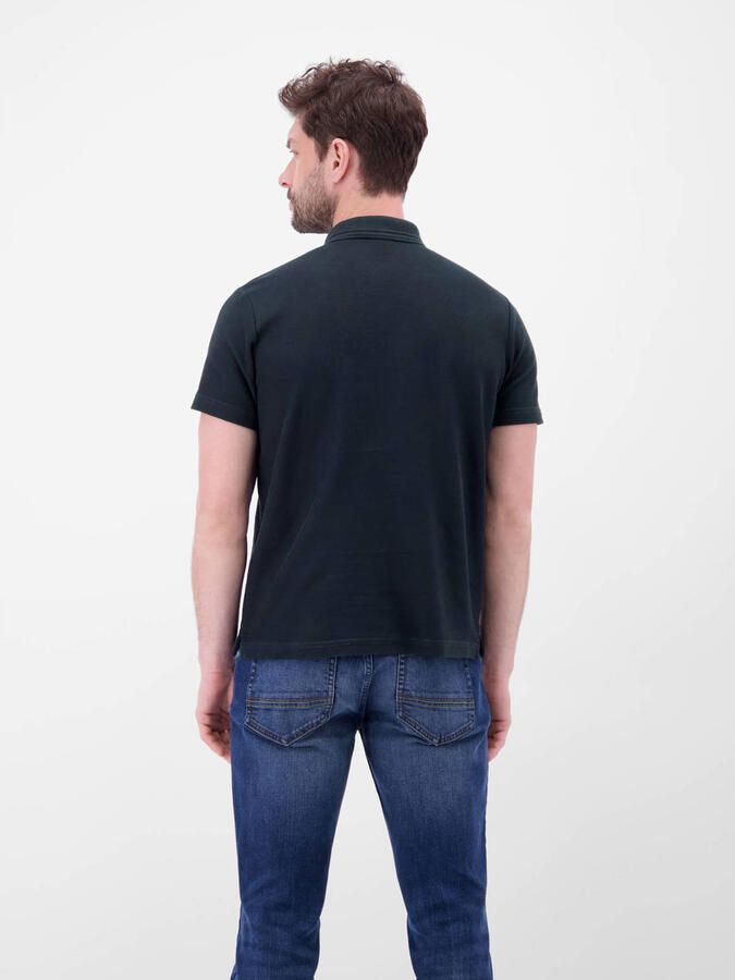 Lerros regular fit poloshirt met labeldetail en knoopsluiting - Foto 3
