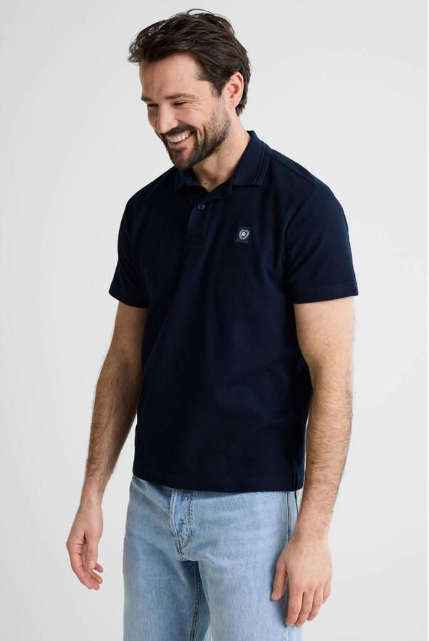 Lerros regular fit poloshirt met labeldetail en knoopsluiting - Foto 4