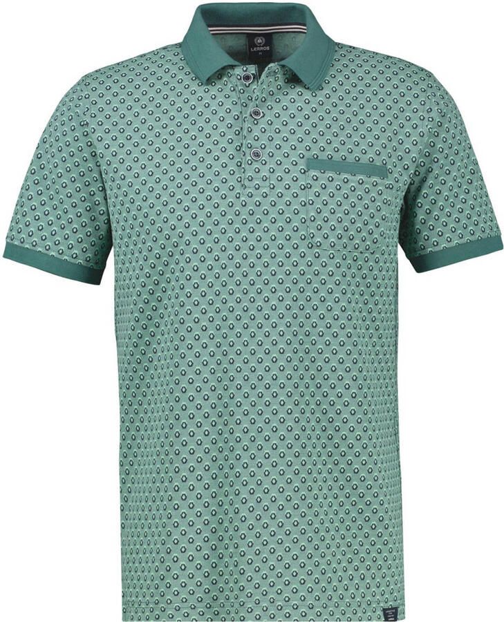 LERROS regular polo groen