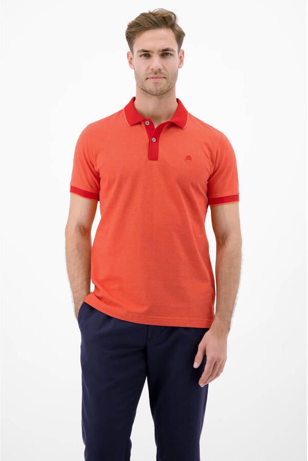 Lerros regular fit poloshirt met gestikt logo