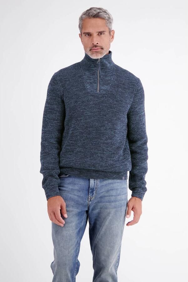 LERROS relaxed fit gebreide trui donkerblauw
