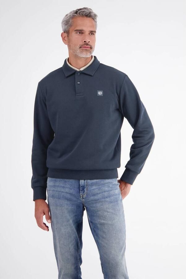 LERROS relaxed fit sweater donkerblauw