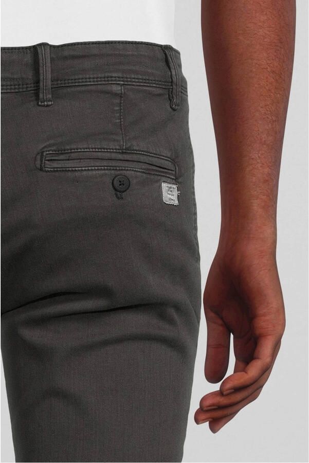 Lerros Slim fit chino met ceintuurlussen. - Foto 4