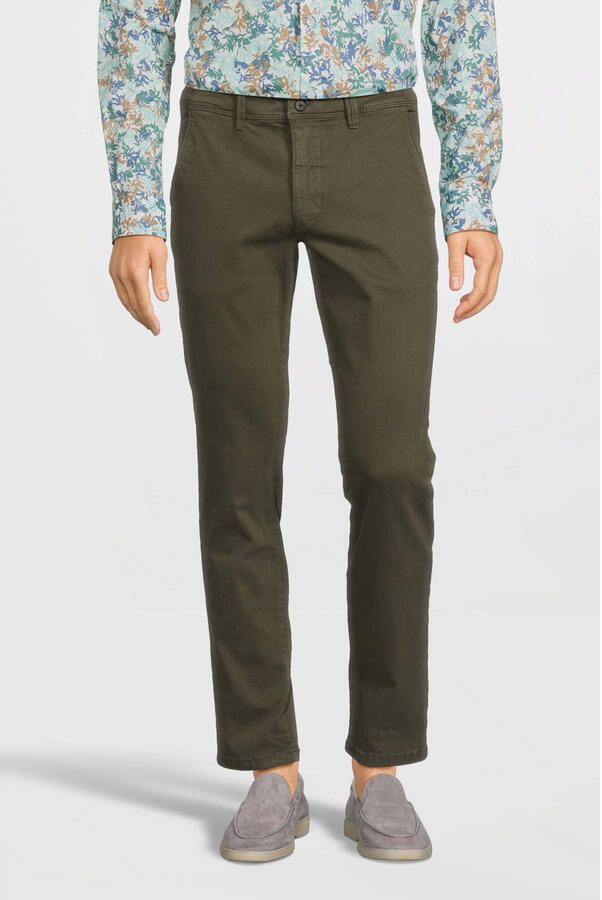 LERROS slim fit chino olijfgroen - Foto 2