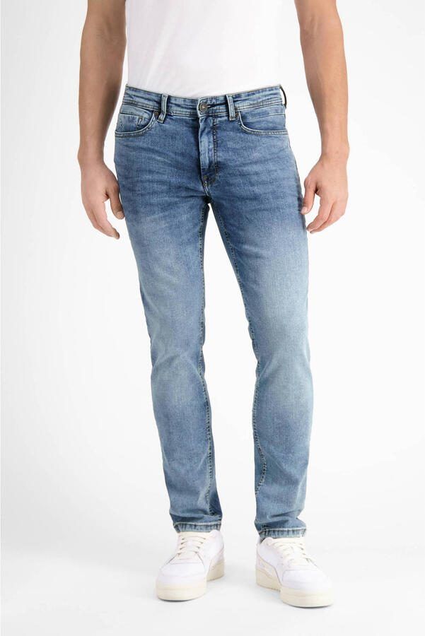 LERROS slim fit jeans light blue used washed
