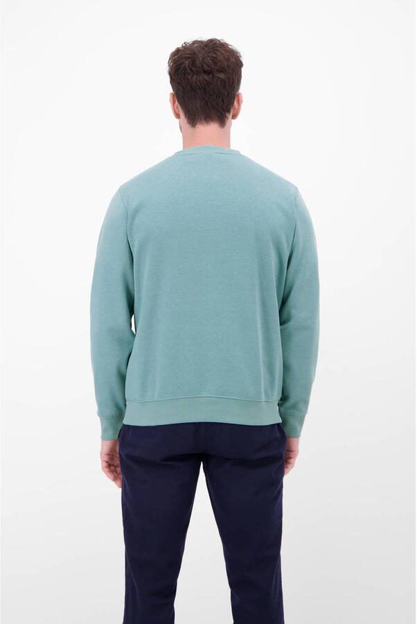 Lerros Sweatshirt met ronde hals en labelpatch - Foto 2