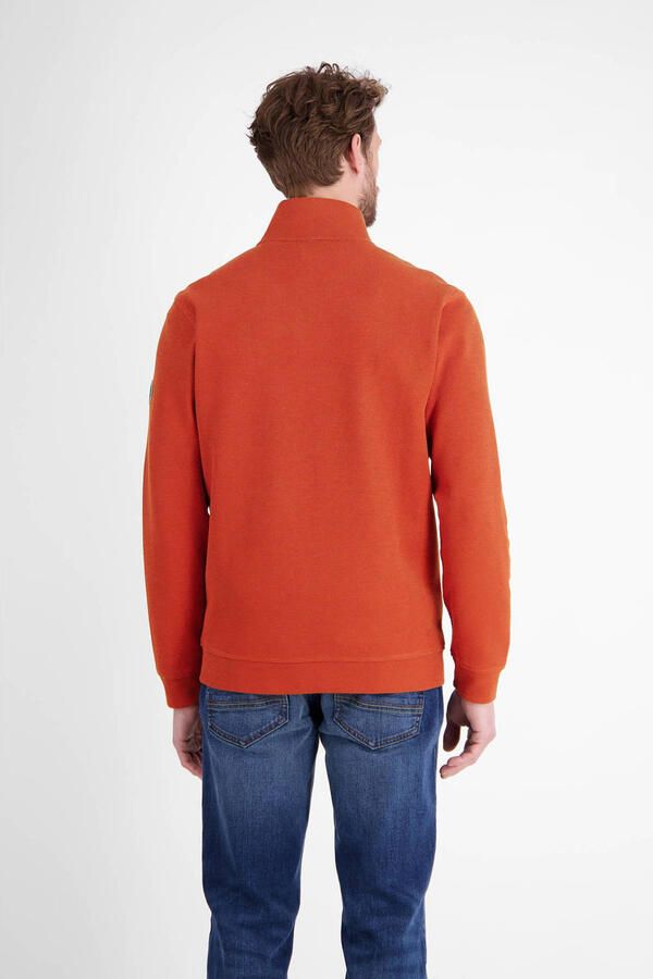 Lerros Sweatvest sweatshirt jack in zachte structuurkwaliteit