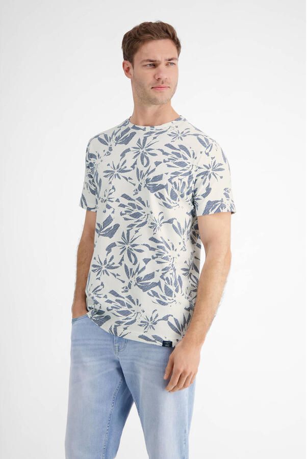 Lerros T-shirt met ronde hals - Foto 2